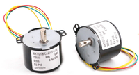 Motor Sinkron Magnet Permanen Fasa Tunggal Sino-pan 50KTYZ 220V AC Operasi Bolak-Balik Maju/Mundur Kecepatan Rendah 6.5W 3