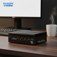 Nouveau HVAEIPC HW-K300 Intel I3 Quad Core 4 Go DDR4 Mini IPC sans ventilateur |   4 ports LAN RS232/485, SSD Linux, faible consommation d'énergie, puissant pour les entreprises