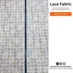 Tela de Encaje Floral Transpirable y Soluble <span class=keywords><strong>en</strong></span> Agua, 100% Algodón, <span class=keywords><strong>para</strong></span> Ropa o Vestidos Hawaianos, Tela de Encaje Bordada - Product Image 2