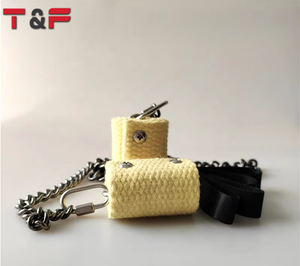 Paire de Poi classiques professionnels avec mèches de 50 mm, chaîne de poi, équipement de jonglage au feu, équipement de spinning et de flow lumineux - Product Image 4