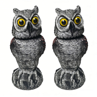 Décoration de jardin en forme de hibou pour la chasse, appât décoratif pour l'aménagement paysager, dissuasion des oiseaux et des animaux, hibou résistant aux intempéries pour l'extérieur