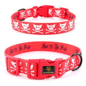 Großhandel Fabrik verstellbare Nylon Hunde halsband Thermische <span class=keywords><strong>Sublimation</strong></span> Polyester Material Bedrucktes Hunde halsband - Product Image 2