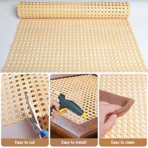 ขายส่งม้วนหวาย PE, แผ่นหวายสังเคราะห์สำหรับเฟอร์นิเจอร์และเก้าอี้, ทนทานต่อรังสียูวี, ความกว้าง 36 ซม. / 46 ซม. / 61 ซม. - Product Image 2