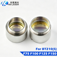 Lensa Kolimator HXLASER BT210 BT210S Lensa Fokus Laser dengan Holder D28 F75 F125 F150 Lensa Laser untuk Kepala Laser Fiber Raytools
