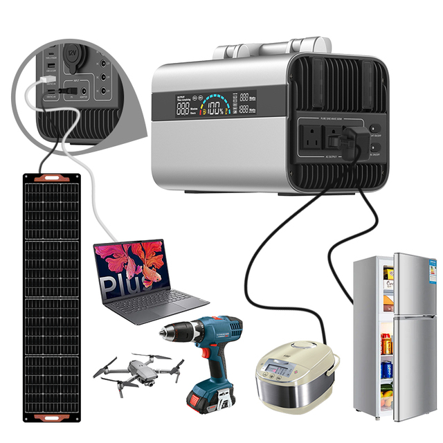 AU Plug Type Outdoor Solar Power Bank External Battery 300W Mini Solar Generator LED Lighting MPPT 100W Car EU/US/UK Compatible