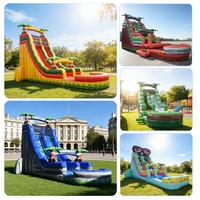 Toboggan aquatique gonflable géant pour enfants, toboggan aquatique gonflable pour location, fête, piscine