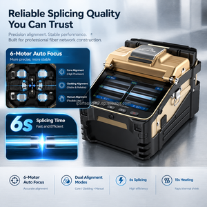 Al-8C Signalfire Fiber Fusion Splicer 6 Motors Auto Focus 6S Fast Splicing Optical Fiber Splicing Machine for SM MM <b>DS</b> NZDS - Product Image 3