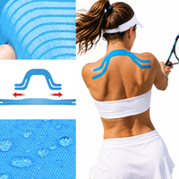 Bande de kinésiologie en coton pré-découpée et profilée pour les épaules et le cou – Bande de soutien élastique pour la natation et le fitness, prévient les frottements musculaires