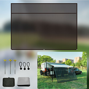 Toldo para Remolque de Camping Awnlux, Pantalla de Protección Solar, Malla Negra, <span class=keywords><strong>Bloqueador</strong></span> de Rayos UV para la Parte Delantera del Toldo - Product Image 3