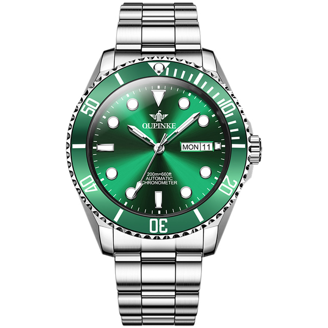 Oupinke 3205 Genuine Luminous Waterproof Luxury Mens Brand t Custom Digital Business Wrist Men Watch Automatic Mechanical