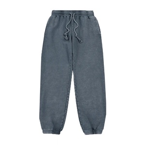 กางเกงจ็อกเกอร์ผ้าฝ้าย 100% สกรีนโลโก้ได้ สำหรับออกกำลังกาย ระบายอากาศดี สไตล์วินเทจ มีกระเป๋า กางเกงเอวกลางสำหรับผู้ชาย บริการ OEM - Product Image 3