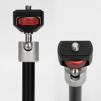 Bras articulé universel de 7 pouces avec griffe porte-accessoire et double rotule, compatible avec les appareils photo reflex numériques, les éclairages vidéo LED et les anneaux lumineux