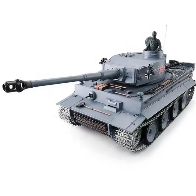 3818-1 Pro Heng Long Electric Toys 1/16 2.4G Germany Tiger I RC Battle Tanks Metal Track RTR - 6.0 Professional Version
