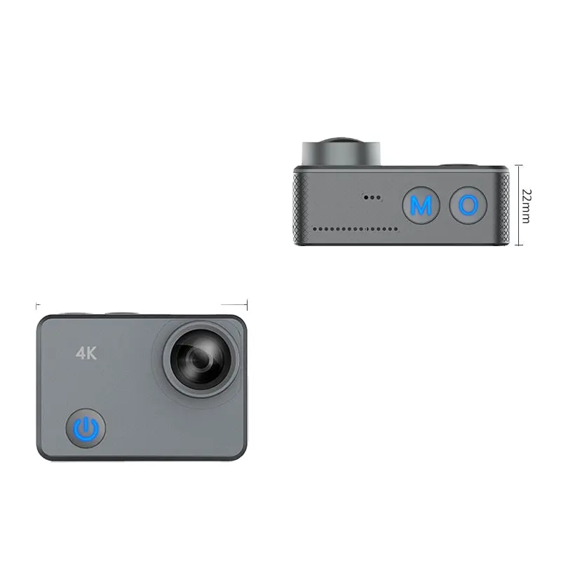 Vente en gros de caméra d'action sportive à écran tactile de type C 4K 1080P Caméra extérieure étanche avec WiFi EIS