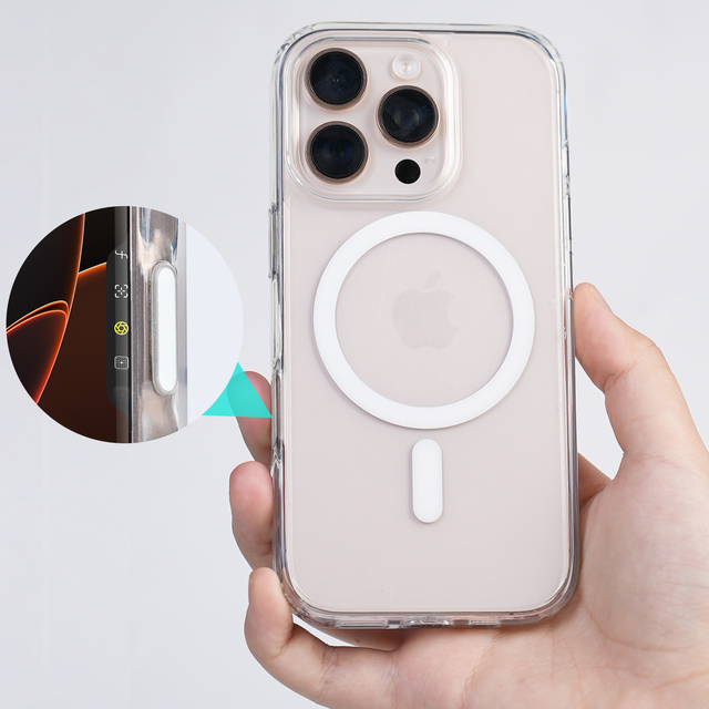 TPU+PC Magnetic Wireless Charging Phone Case with Camera Control Button Protection for iphone 16 Pro Max Series