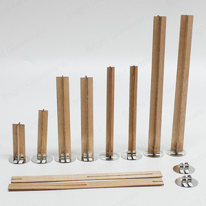 Mèches en bois pour bougies avec base métallique pour la fabrication de bougies, mèches en bois ondulées simples/doubles à vendre - Product Image 6