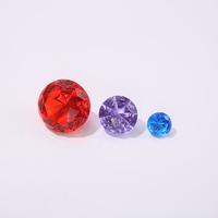 Spot 25mm 30mm 40mm bunte Hochzeits feier Dekoration klare Kunststoff Acryl Edelsteine Diamant