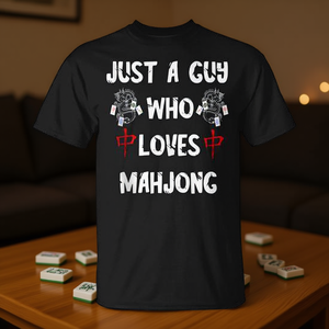 Juste un gars qui aime le mahjong, t-shirt de jeu chinois Mah Jongg - Product Image 3