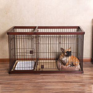 Katlanır tel Metal köpek kafesi katlanır köpek sandık Metal katlanabilir köpek kasalar kafes Metal kafes küçük hayvanlar için - Product Image 2