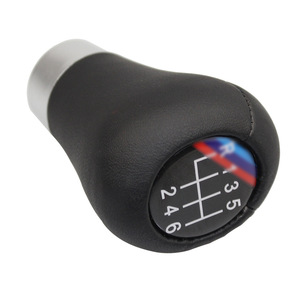 Poignée de levier de vitesses BMW en cuir, 5 ou 6 vitesses, style ergonomique rond - Product Image 4