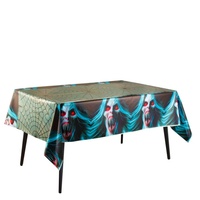 Chemin de table rectangulaire en PEVA anti-taches 4 couleurs, thème Halloween Horreur, tendance, pour la décoration