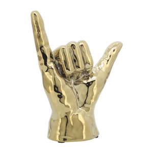 Scultura decorativa a forma di mano in ceramica moderna per l'arredamento della casa, per soggiorno, mensola, tavolino da caffè - Product Image 2