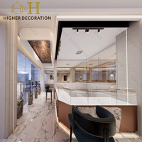 Vitrine de présentation de bijoux en gros, design personnalisé, vitrine en verre pour magasin de bijoux