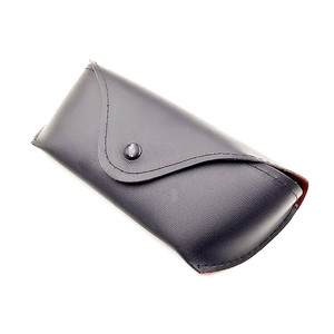 Étui à lunettes en cuir Zt, noir, rectangulaire, design solide, résistant à la pression, pour lunettes, hiver 2024 - Product Image 4