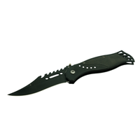Couteau pliant compact, manche décoratif gravé, lame tranchante, outil utilitaire EDC pour usage quotidien, acier inoxydable, aluminium