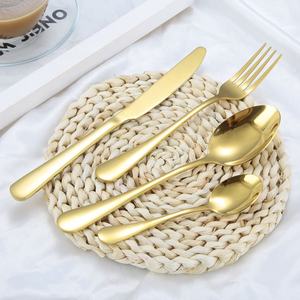 Ensemble de <span class=keywords><strong>couverts</strong></span> en acier inoxydable de luxe en bois doré 16/<span class=keywords><strong>24</strong></span> pièces - Product Image 2