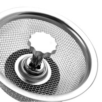 Filtre universel en acier inoxydable épaissi pour évier de cuisine et robinet, anti-bouchon, pour évacuation des résidus, moderne