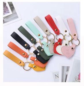2025 Hot Sales PU Wholesale Custom Laser Engraving <b>Leather</b> Heart Keychains for Laser Engraving Creative PU <b>Leather</b> <b>Keychain</b> - Product Image 1