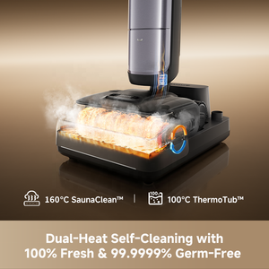 Máquina Inteligente <span class=keywords><strong>para</strong></span> Limpiar Pisos Dreame H60 Ultra 160 ℃   Steam 90 ℃   Aspiradora Inalámbrica Húmeda/Seca con Doble Raspador y Autolimpieza - Product Image 5