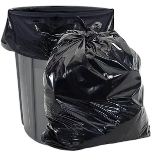 Sacchetti per la spazzatura ecologici biodegradabili e resistenti con coulisse compostabili da 30 galloni <span class=keywords><strong>neri</strong></span> da 33 galloni - Product Image 2