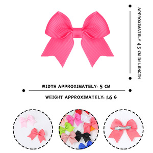 1,97 Zoll Bunte Schleifen-Haarspangen Niedliche Boutique-Haarnadeln Haarklammern für Babymädchen und Kinder Haaraccessoires Stirnbänder - Product Image 3