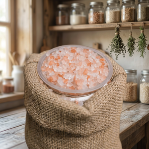 Sal Comestible del Himalaya Orgánica Rosa Oscura, 100% Orgánica Natural, Granos Gruesos, Exportación Premium, 84 Oligoelementos, Bolsa a Granel - Product Image 1