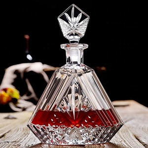 Ensemble de carafe à Whisky en cristal sans plomb, 700ml, avec 2 verres à Whisky à l'ancienne pour boisson chaude, pour Whisky, <span class=keywords><strong>Scotch</strong></span> ou vin - Product Image 5