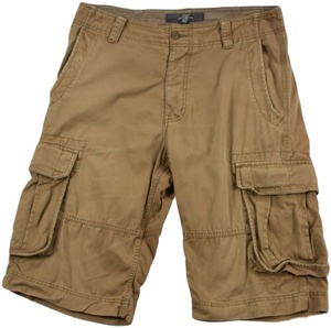 2021กางเกงขาสั้นผู้ชายผ้าฝ้ายสีล้วน100% เป็นมิตรกับสิ่งแวดล้อมชุดแฟชั่นมีกระเป๋าหลายช่องสำหรับฤดูร้อน - Product Image 1