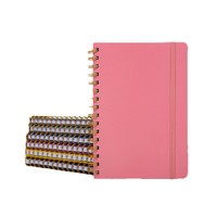 Carnet de notes pour femmes et hommes, 2 carnets à spirales, carnet ligné pour notes de travail, journalisation