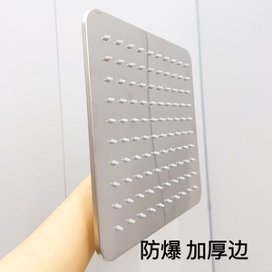 HONO ProLogium - Rociador de Techo de Acero Inoxidable, 25x25 cm, Acabado Espejo Cuadrado, Cabezal de Ducha Tipo Lluvia - Product Image 4