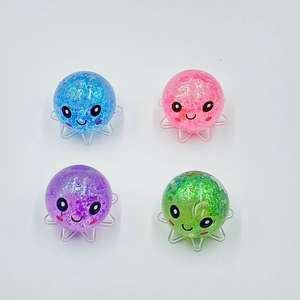 Pulpo de maltosa dorado en polvo, pulpo musical para amasar, pelota antiestrés, pelota de descompresión, pulpo blandito, juguete antiestrés para apretar - Product Image 4