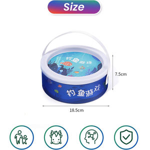 <span class=keywords><strong>Jeu</strong></span> de pêche magnétique pour enfants, <span class=keywords><strong>jeu</strong></span> de pêche magnétique en bois, jouets magnétiques en bois pour la maternelle, l'école préscolaire, les filles et les garçons - Product Image 4