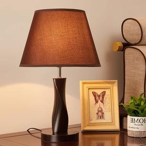 Chinese Style Solid Wood <b>Table</b> Lamp for Bedroom Simple Modern Creative <b>Bedside</b> Decoration for Home Study Hotel for Master - Product Image 5