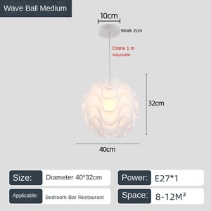 โคมไฟระย้าอะคริลิค LED สีขาวสำหรับแขวนไฟข้างเตียงห้องนอนห้องอาหารสำหรับติดเพดานบ้านโคมระย้าทันสมัยสวยงาม - Product Image 3