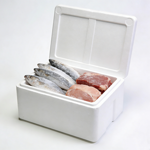 Caja Aislada de Espuma de Tamaño Personalizado, Cartón Blanco, Cadena de Frío, Embalaje de Alimentos Congelados, Caja de Envío Aislada de Espuma de Poliestireno - Product Image 6