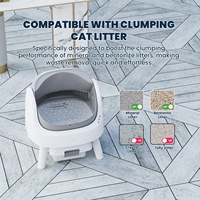 Bac à litière automatique pour chat à ouverture supérieure, capteur intelligent, anti-pincement, écologique, facile à nettoyer, inodore, grande capacité pour plusieurs chats