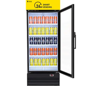 Smart Fridge Vending Machine For Snacks Drinks Soda Water Machine With Card Reader Cool Drink Machine