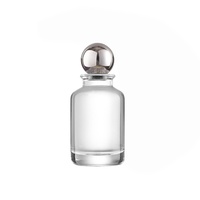 Vente en gros de flacons d'échantillons de parfum bruns 50ml 100ml, flacons en verre transparent avec couvercles