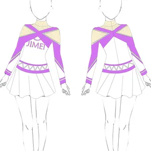 Individuelles Design Ihrer eigenen Cheerleading-Bekleidung und des kurzen Rocks Cheerleading Practice Wear Sportswear