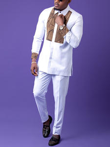 ชุดเสื้อผ้าผู้<span class=keywords><strong>ชาย</strong></span>แบบดั้งเดิมของแอฟริกัน ปี 2026 ชุดดาชิกิ 2 ชิ้น หรูหรา สง่างาม ชุดสูทเต็มตัว ชุดกางเกงผู้<span class=keywords><strong>ชาย</strong></span> สำหรับแต่งกายแบบ<span class=keywords><strong>พื้นเมือง</strong></span> ชุดชาติพันธุ์ - Product Image 6